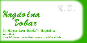 magdolna dobar business card